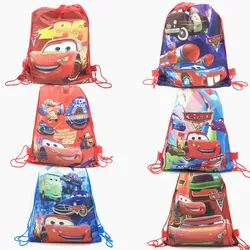 1 pz happy birthday kids Macqueen the cars cartoon tema coulisse regali borsa tessuto Non tessuto decorazione del partito borse zaino