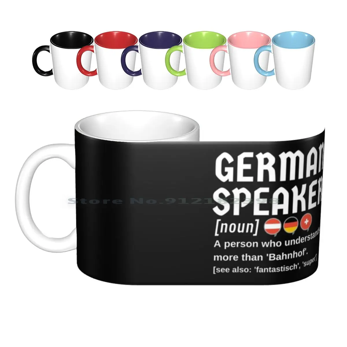 Ich Verstehe Nur Bahnhof Funny Design For German Speakers Ceramic Mugs Coffee Cups Milk Tea Mug Germany German Deutsch