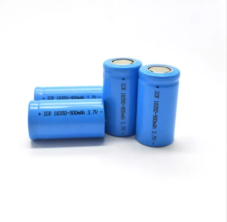 ICR 18350 850mah 3.7V Rechargeable 5C Discharge Battery Lithium Cells 18350 ICR Button top batteries for flashlight