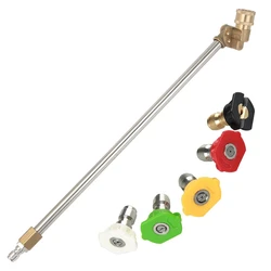 Hogedrukreiniger Wand Met Instelbare Hoek Nozzle, 16 In Ch Spuitlans 180 Graden Met 5 Hoeken Quick Connect Pivot Adapter Cou