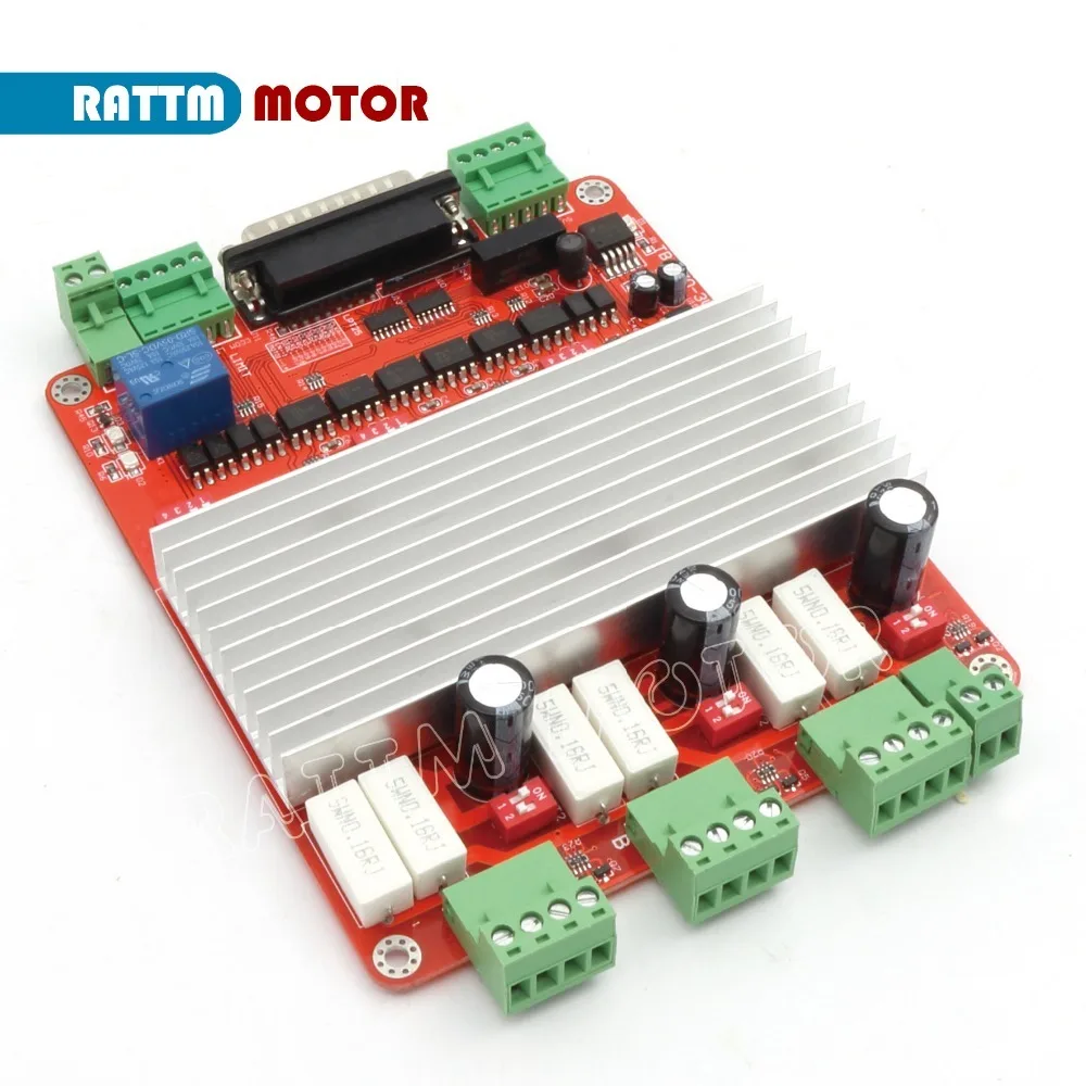 Imagem -04 - Placa Controladora Cnc Tb6560 de Eixos Placa Controladora de Motor de Passo Placa de Fuga tipo v para Fresagem de Roteador Cnc