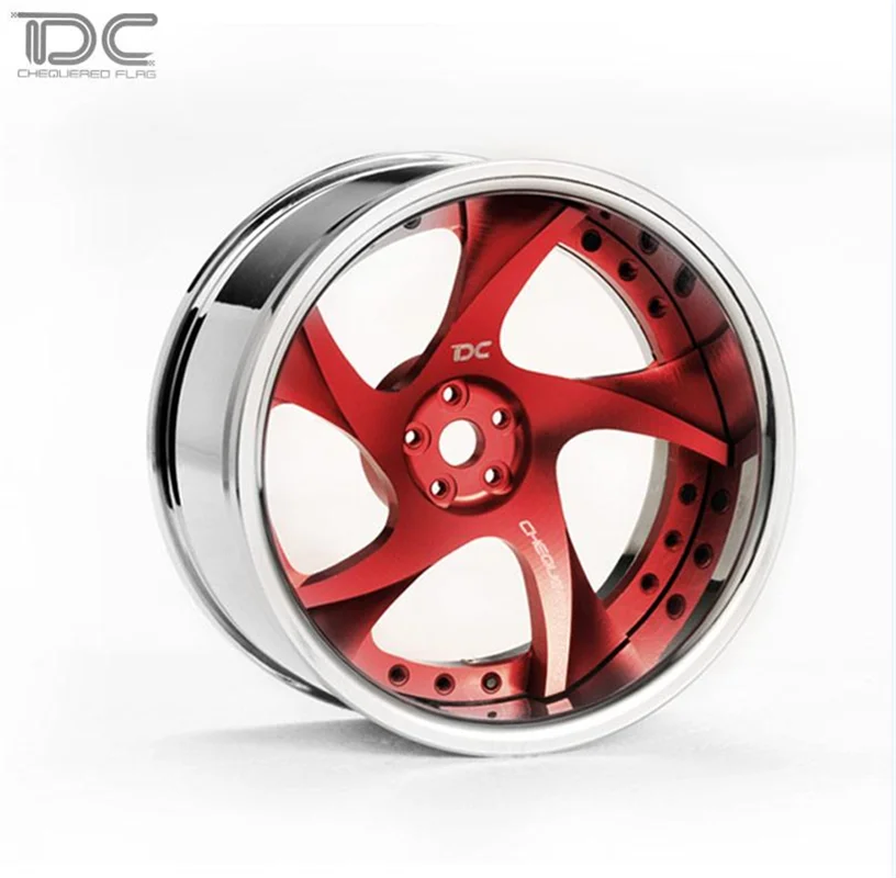 4PCS Drift RC Car Wheels 52mm Alu Forged RW Metal Rims + 6 + 9 Offset Aluminium Alloy Parts Accessories for Arrma Sakura D5