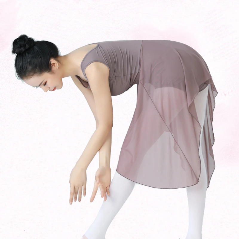 Adulto sem mangas ballet tutu vestido de ginástica leotards para mulheres ballet malha lírico traje de dança contemporânea dancewear