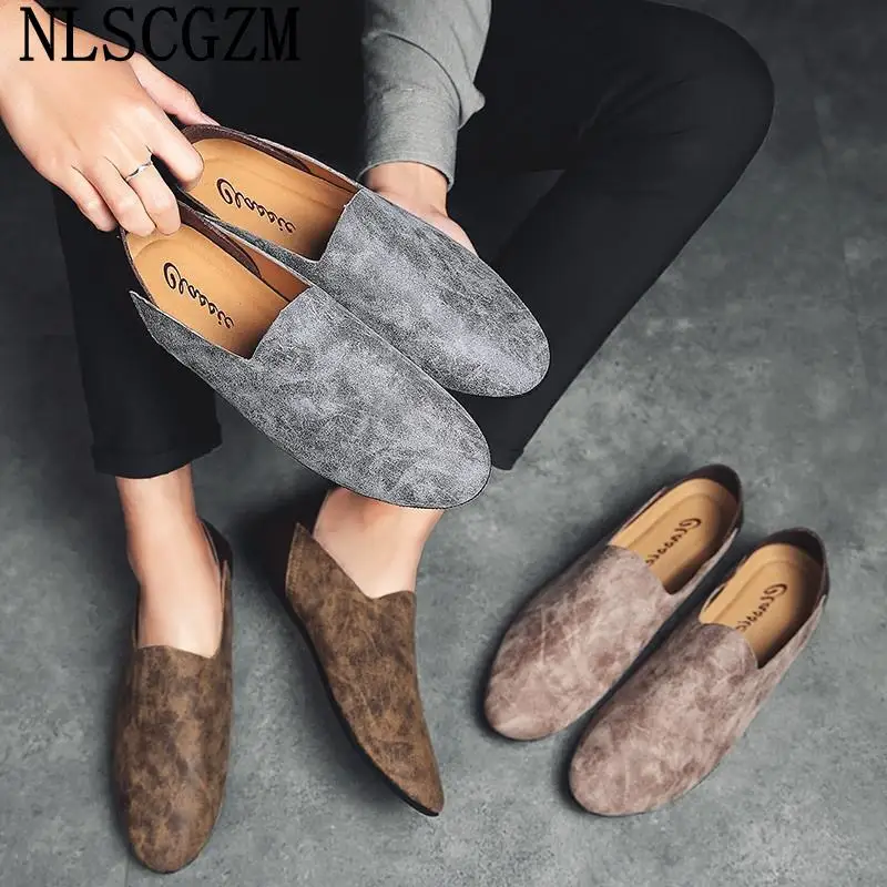 Italian Mens Loafers Shoes Luxury Leather Casual Shoes for Man 2024 Slip on Shoes Men зимние ботинки мужские Sepatu Pria Calzado