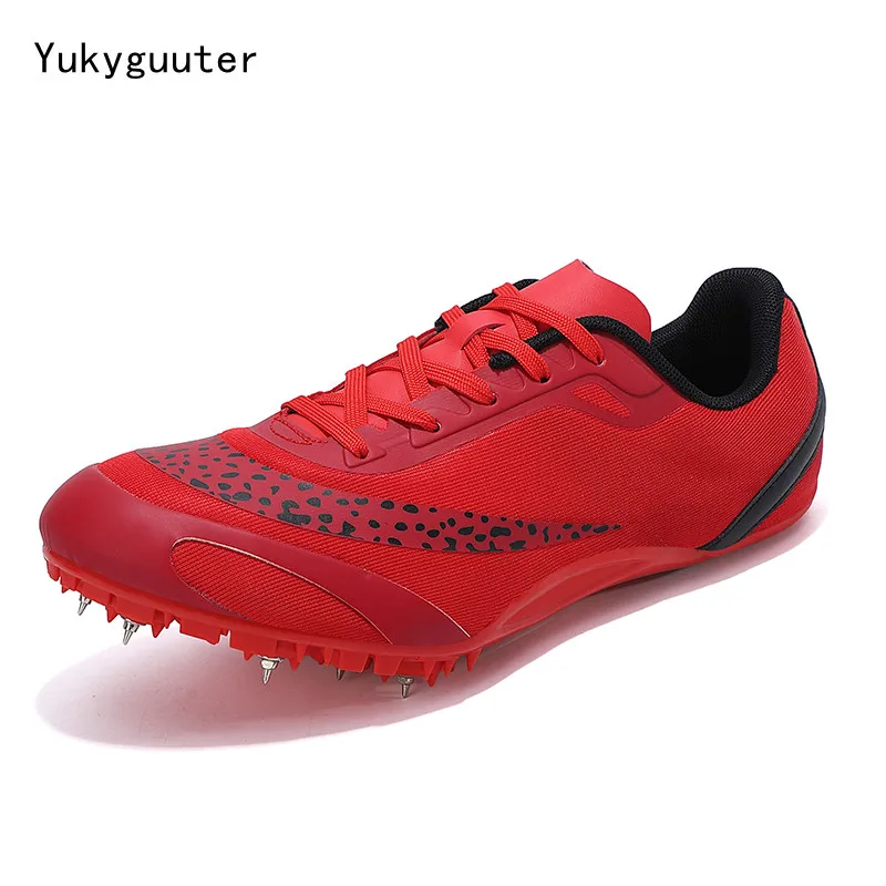 Men Track Field Shoes Women Spikes Sneakers Athlete Running Training Lightweight Racing Match Spike Sport Shoes Plus Size 36-45