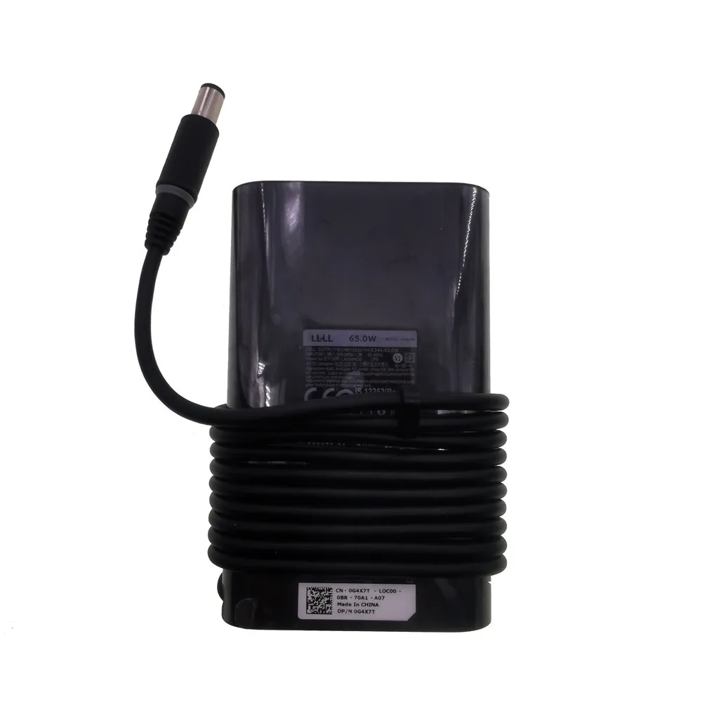 Imagem -06 - Original 03vt2f 0g4x7t para Dell Latitude E7250 Adaptador 19.5v 3.34a 65.0w 7.4*5.0 mm La65nm191 La65nm130 Carregador de Energia do Portátil Novo