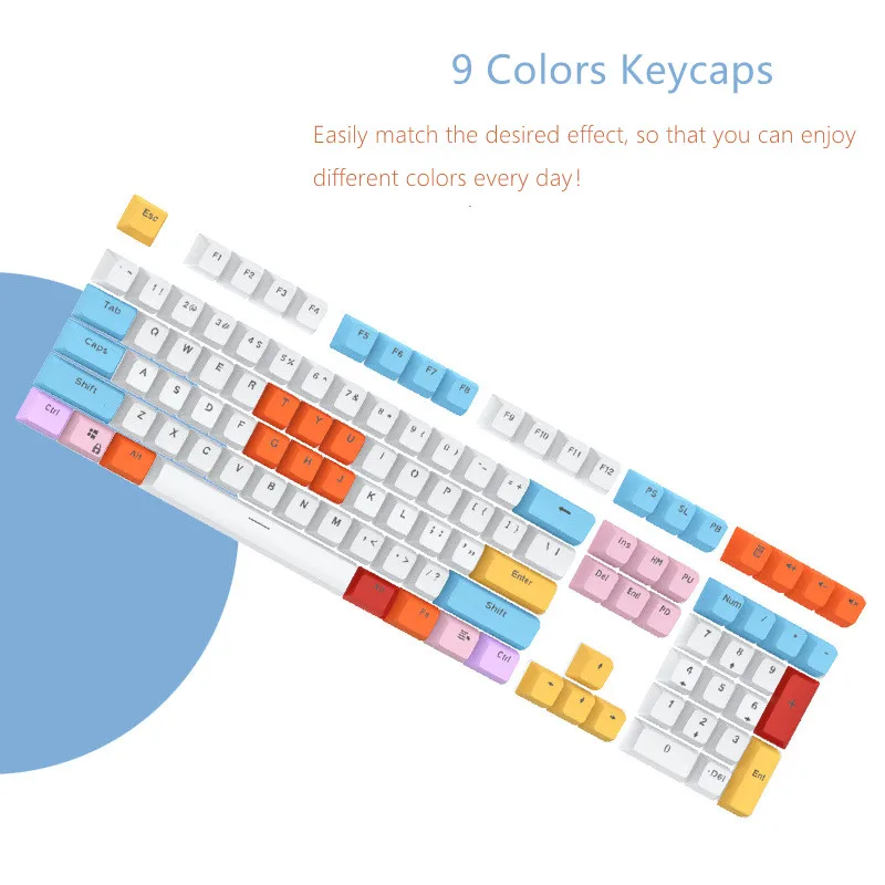 Multi-farbe Optional SA Höhe Transluzente Kugel Cap104/108 Tasten Individuelle Mechanische Tastatur Tastenkappen