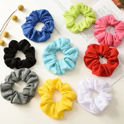 Neon Lady Hair Scrunchies Elastic Hair Bands Colorful Ponytail Holders Pink Yellow Bright Color Scrunchie Hair Ties Accessories