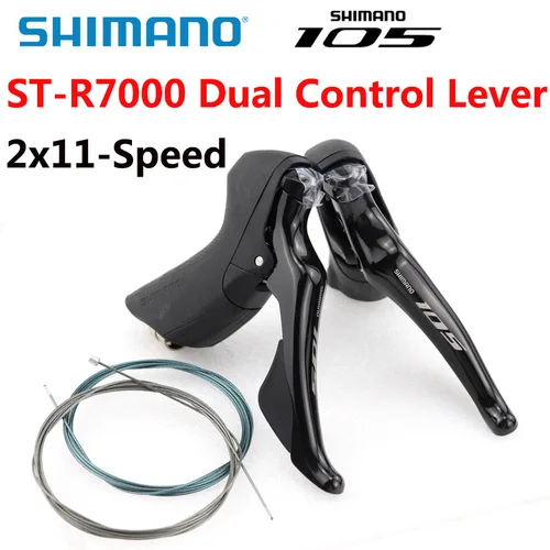 Palanca de Control Dual SHIMANO 105 ST R7000, palanca de cambios de bicicleta de carretera de 2x11 velocidades, palanca de Control Dual de cambios 22s, actualización de 5800