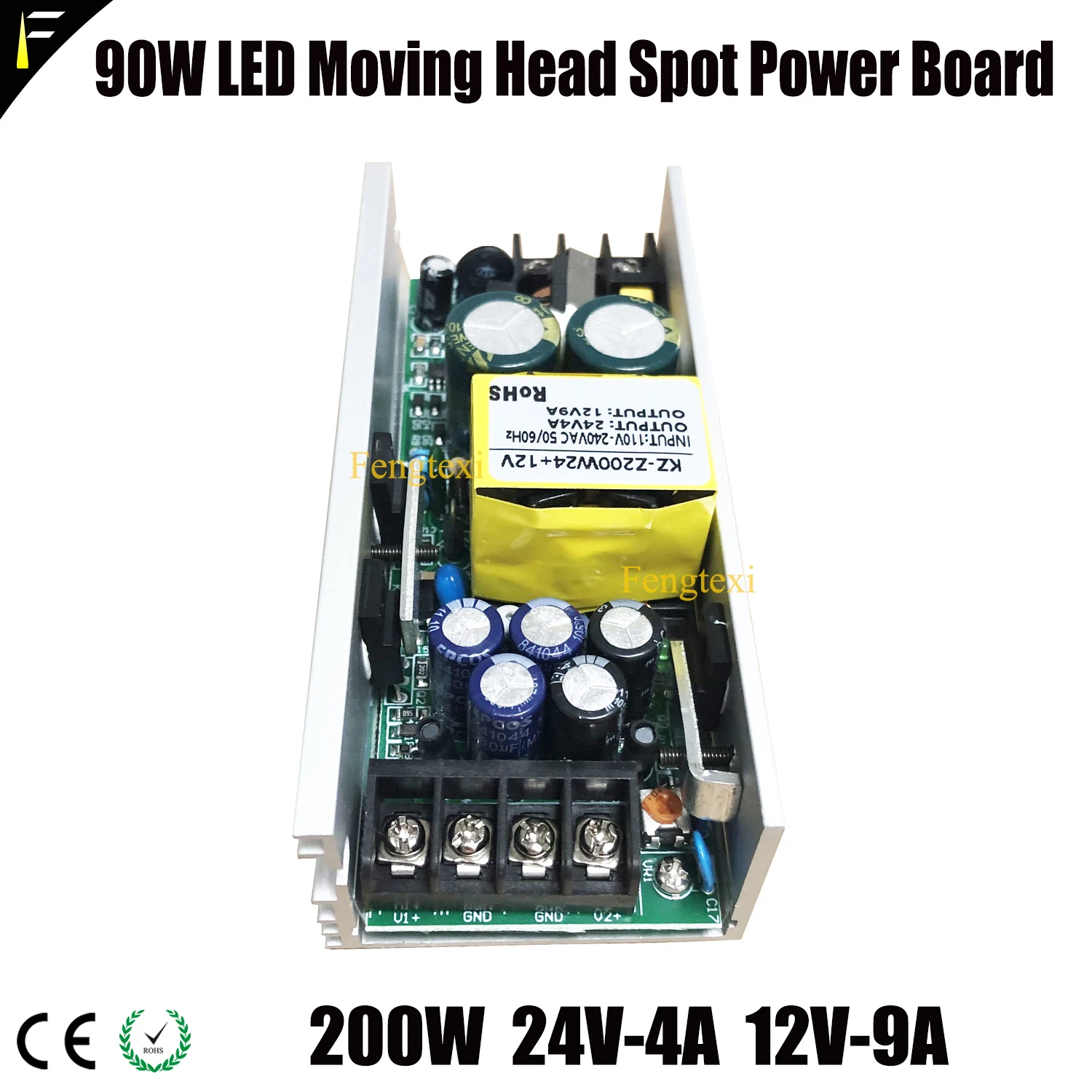 مصباح أمامي متحرك LED 90 وات ، لوحة مصدر الطاقة ، 180w24v12v 200w24v12v