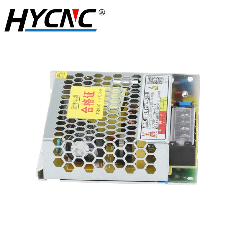 GY75W-24-B Power Switch 24V 3A Power Adapter LED Drive Lighting Transformer CNC Engraving Industrial Control Power Supply