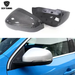 For Volvo V40 V60 S60 2012 2013 2014 2015 2016 2017 Carbon Mirror Cover Replacement Style Carbon Fiber Rear View Mirror cover