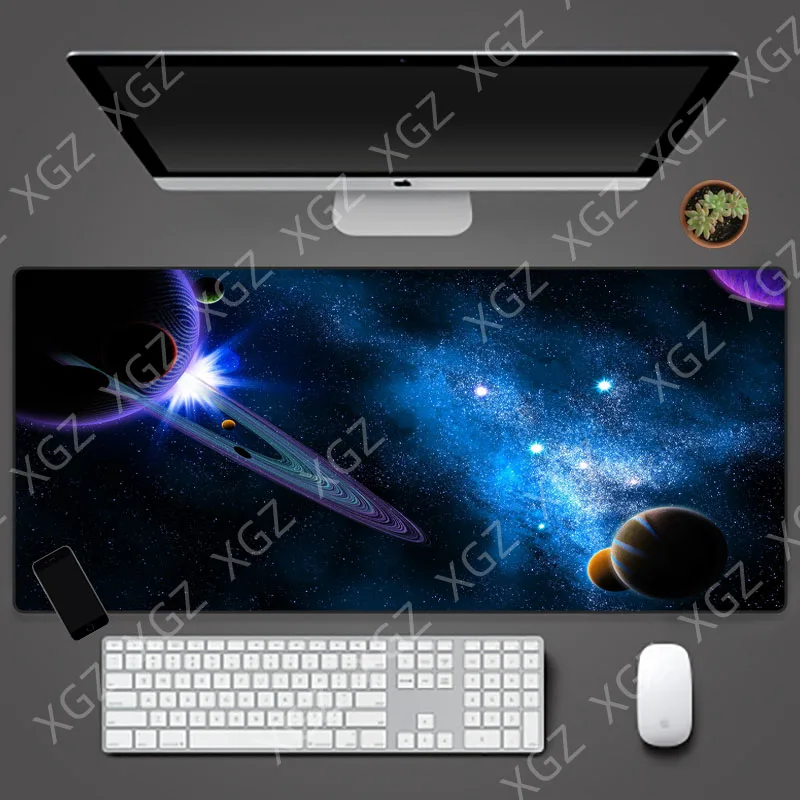 Yuzuoan XL Blue Star Best-selling Comfortable Mouse Pad Large Computer Game PC Mouse Gamer Student Computer Washable Pad