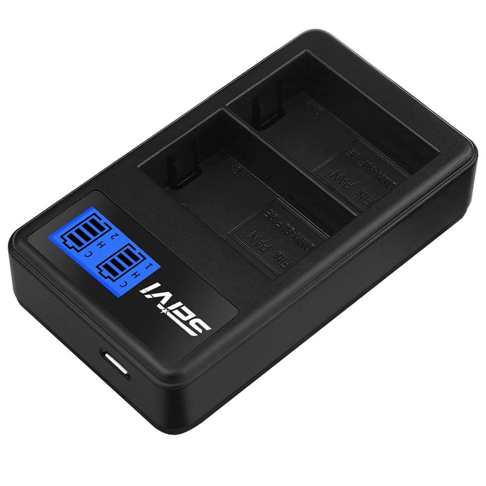 DMW-BLF19E Usb Dual Battery Charger Voor Panasonic DMW-BLF19 BLF19GK BLF19PP DMC-GH3 GH3A GH3AGK GH3GK GH3HGK GH3K GH4 BLF19E