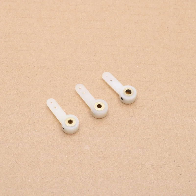 3 pièces bras de direction en Nylon, arbre à bascule trou intérieur 2.6/3.1/4.1MM gouvernail de train d'atterrissage pour bateau/avion RC, bricolage de modèle, accessoires