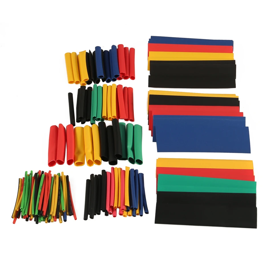 164pcs/Set heat shrink tubing Heatshrink Tube Polyolefin Shrinking Assorted Wire Cable Insulated Sleeving Shrink Tube