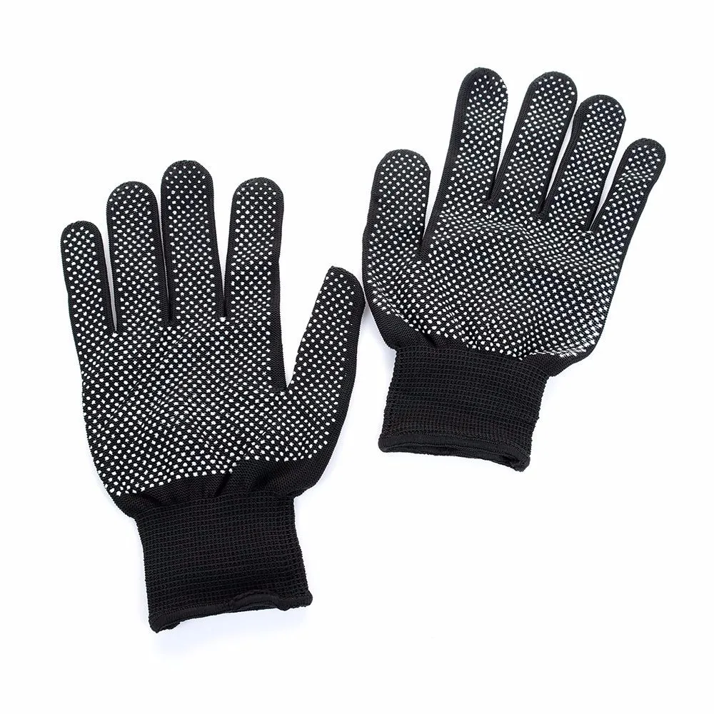 Guantes protectores resistentes al calor para rizar el cabello, guantes de trabajo de hierro plano recto, anticorte, alta calidad, 2 uds.