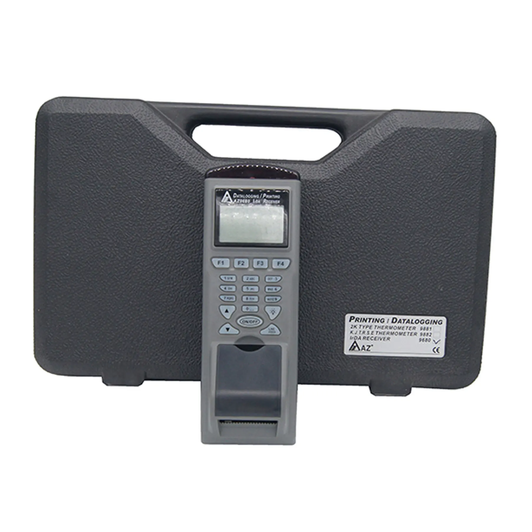 AZ9680 IrDA เกียร์รับเครื่องบันทึกข้อมูลอุณหภูมิและความชื้นเครื่องบันทึกเครื่องพิมพ์รับ/บันทึก/พิมพ์