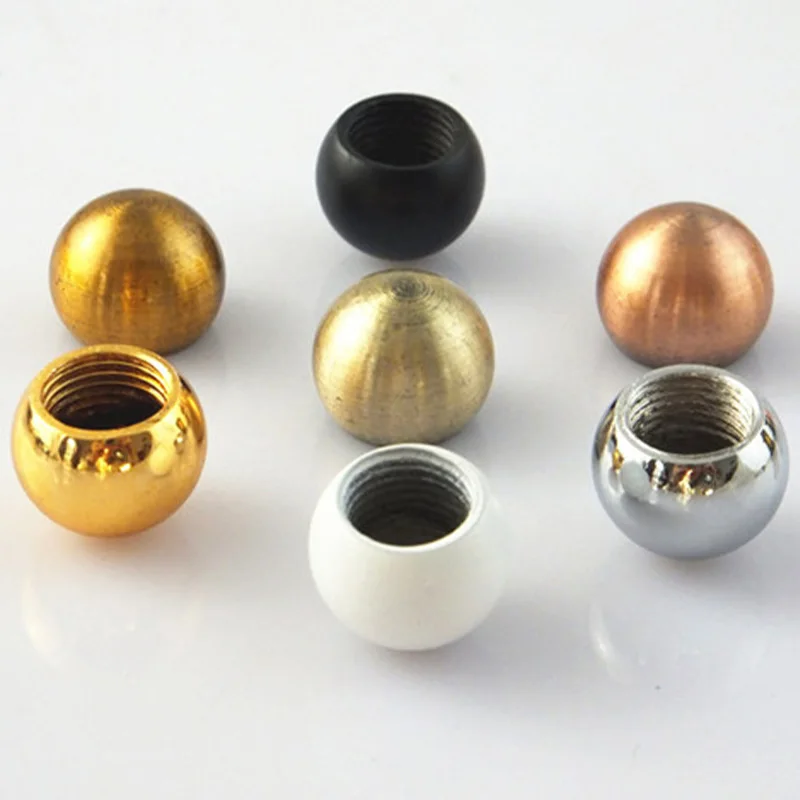 100pcs Diameter15mm, M10 Internal Thread Pipe Nut DIY Decorative Nut For Table Lamp/Floor Lamp Hardware Lighting Accessories