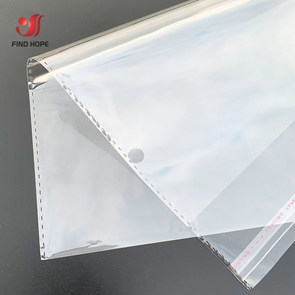 100pcs Strong Clear Cellophane Bags Self Adhesive Seal Plastic OPP Packaging Candy Cookie Accessories Clothes Storage Bag