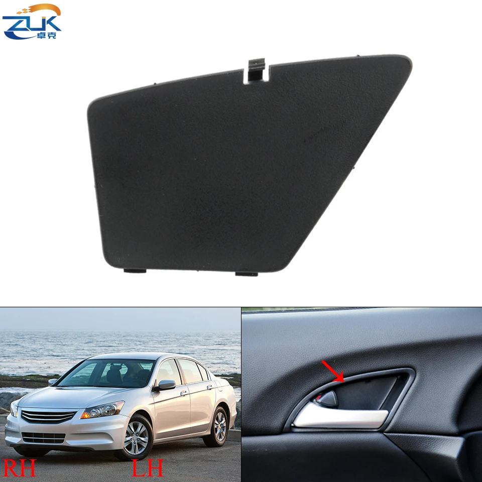 

ZUK Genuine Black Car Interior Door Handle Cover Cap Lid Front=Rear For HONDA Accord CP 2008-2013 For Crosstour TF 2011-2016
