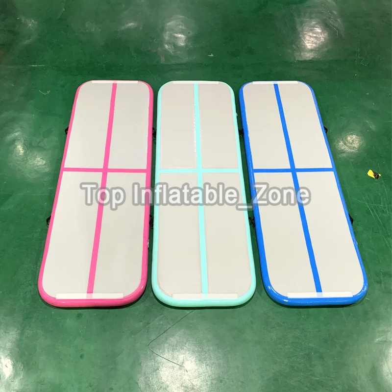 Pista de aire inflable portátil para deporte, equipo de gimnasio, colchoneta de salto alto, 3x1m