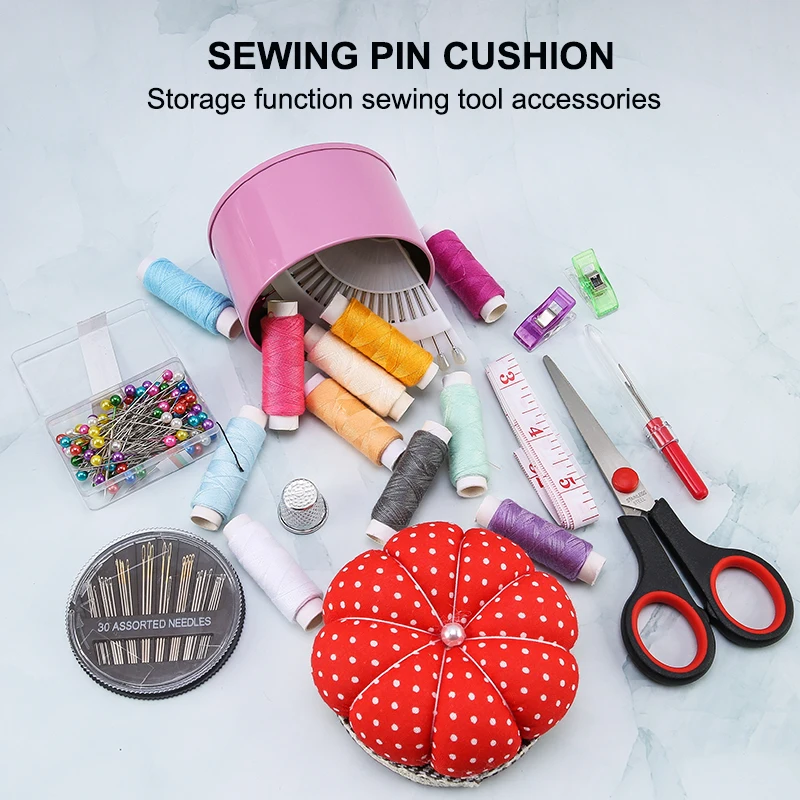 1Pc Needlework Accessories DIY Craft Needle Pin Cushion Holder Stitch Marker Sewing Pin Cushion Home Sewing Tools Ball Shaped