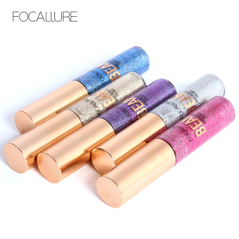 FOCALLURE Wholesale Pearlescent Liquid Eyeliner Makeup For Women Diamond With Sparkles High Quality Waterproof Eye Cosmetics