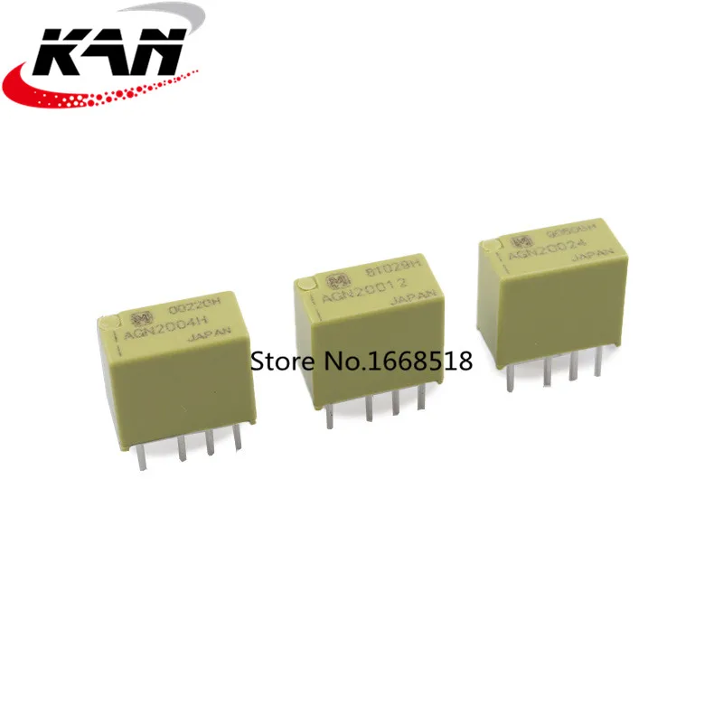 

10Pcs 100% new original signal relay AGN2004H AGN20012 AGN20024 8Pin