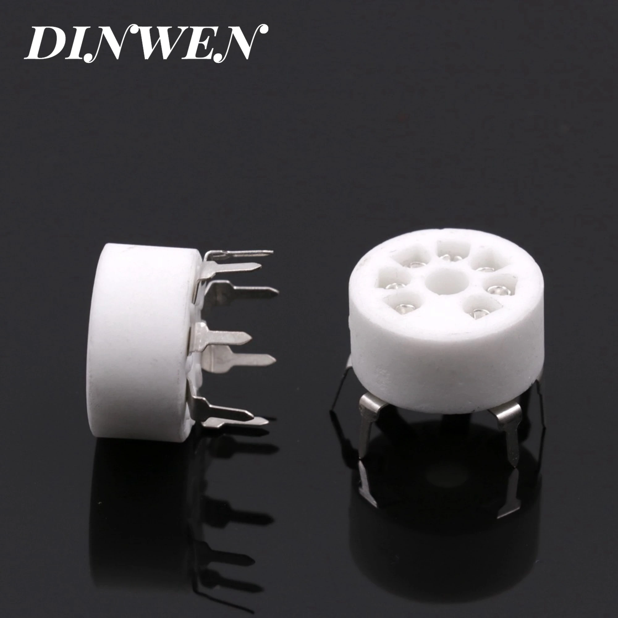 7PIN TUBE SOCKET B7G Ceramic Valve Base for 6AU6 EF95 6C4 6X4 6066 6AQ5 6AV6 50C5 Vintage Audio Amplifier DIY PCB Mount