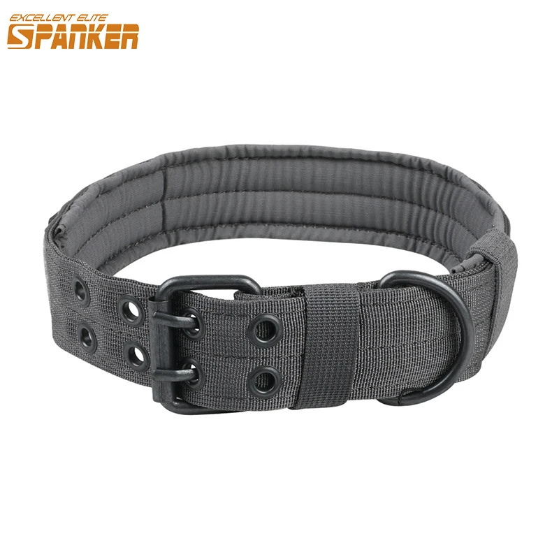 EXCELLENT ELITE SPANKER Tactical Dog Collar German Shepard Medium Large Dog Collars For Walking Training Duarable Dog Collar