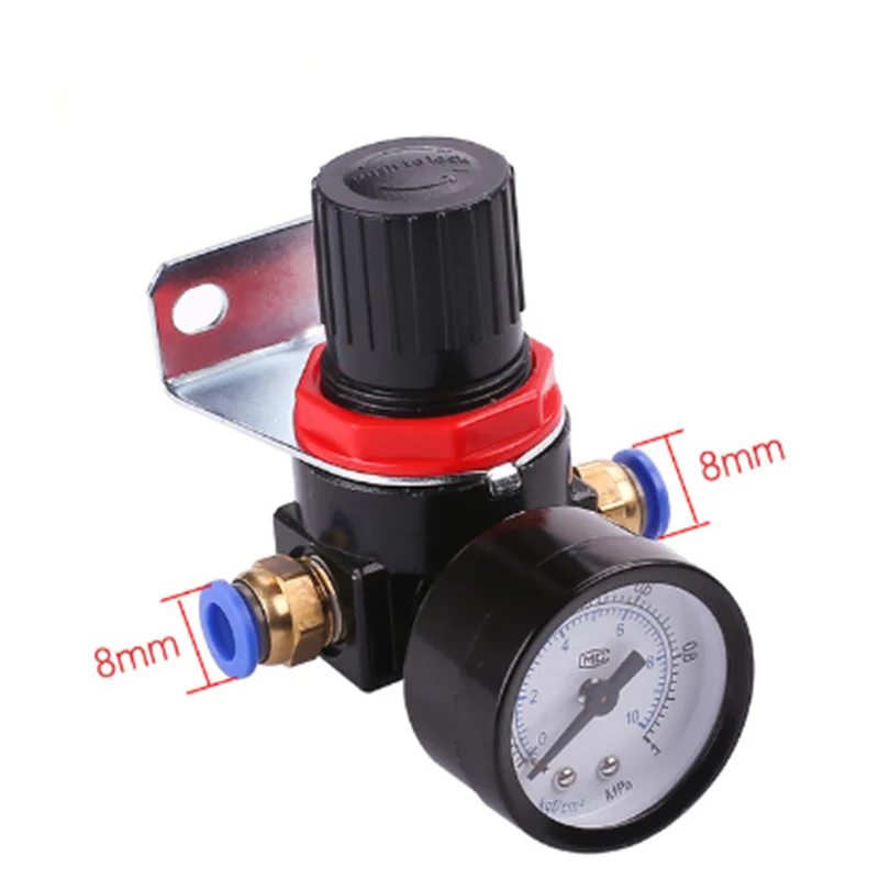 Électrovanne AR2000 G1/4'' AR2000-02 Pneumatic Mini Air Pressure Relief Control Compressor Regulator Treatment Units Valve Gauge Fitting Pneumatique — détail 1
