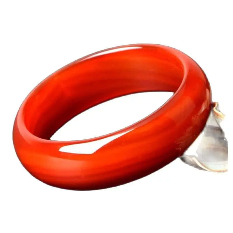 China Hand Engraving Natural Red Agate Bracelet 63mm Diameter Woman Bangle