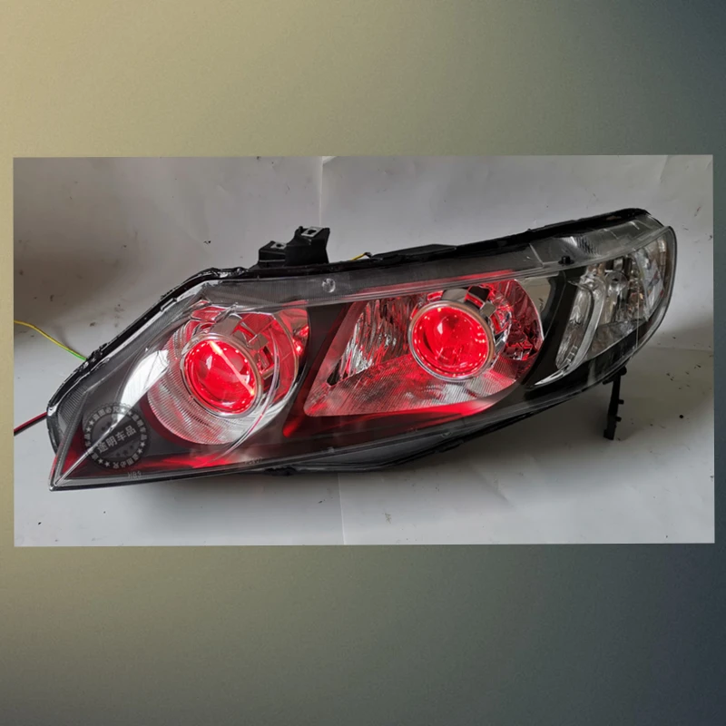 Suitable for Honda 8th generation Civic headlight assembly modification double-lens LED daytime running light angel eye hernia l