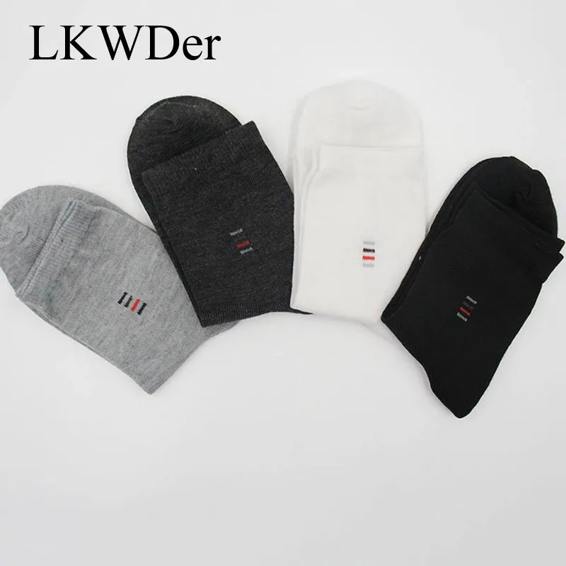 LKWDer 6 Pcs=3 Pairs Classic Business Brand Men\'s Socks Calcetines Hombre Socks Men High Quality Cotton Casual Male Socks Meias