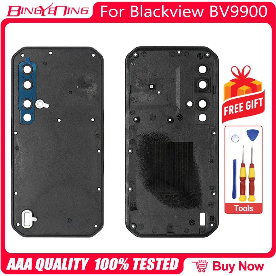 Original Battery Cover Back Housing Case + Battery Cover Adhesive For Blackview BV9900 BV9900 Pro BL6000 Pro Phone