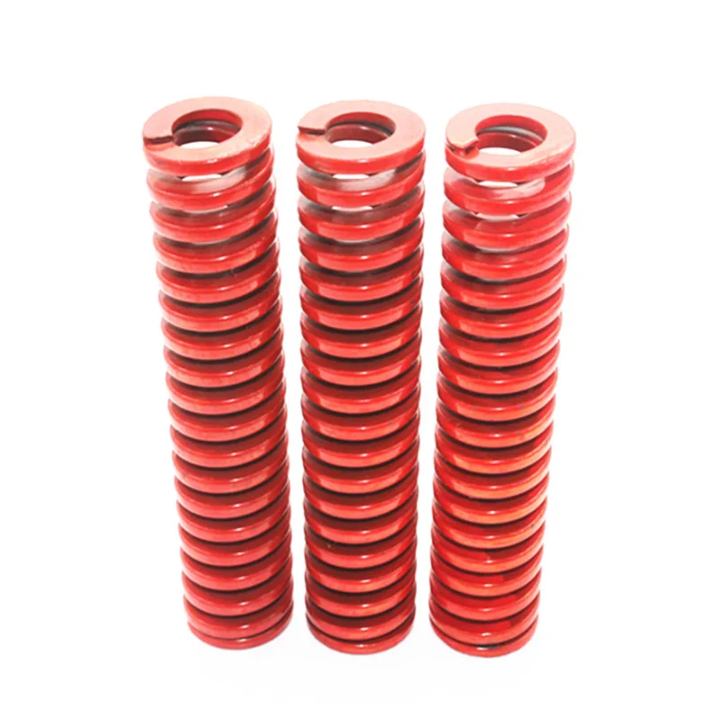Cetakan kompresi cap Spiral beban cahaya merah, ID3-25mm Die OD6-50mm musim semi 1Pcs panjang 20-200mm