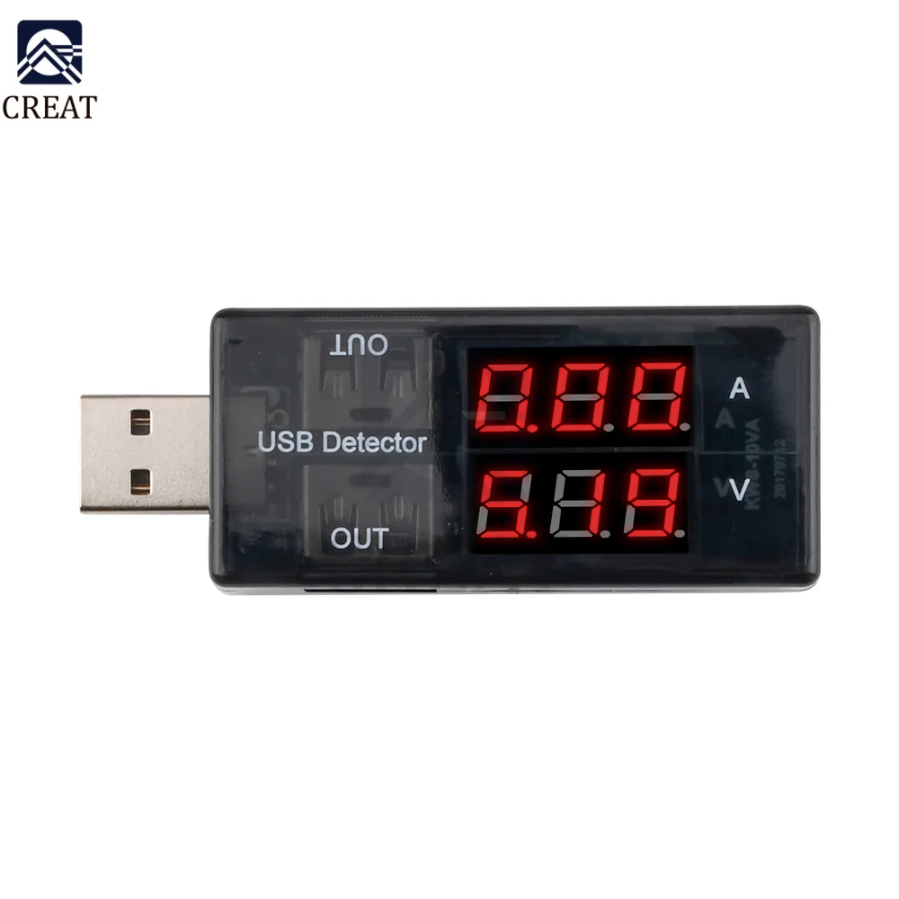 Dual Output USB Charger Doctor LED Digital Voltmeter AmmeterUSB Tester Voltage Meter Power Adapter Detector DC 3-7.5V 0-2.5A