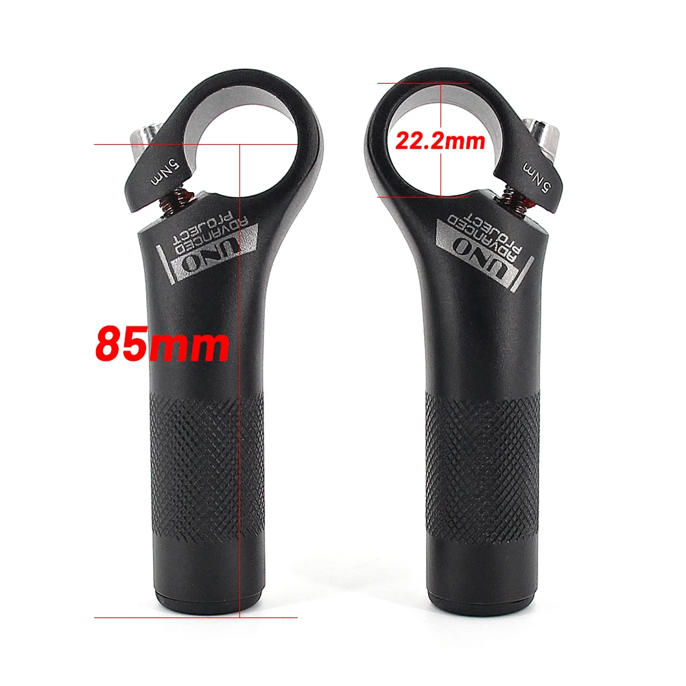 UNO1 Pair Mountain Bicycle Handlebar Horns On Bicycle Handlebar Bike Bar End Bicycle Steering Wheel Aluminum alloy Handlebar Bar