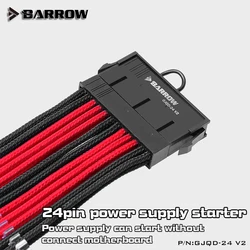 Barrow PC water cooling 24pin power starter for 12V 5V pump lighting started without the main board GJQD-24 V2