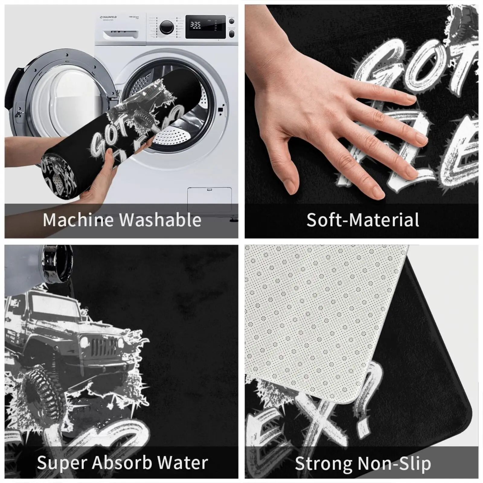 سجادة سجادة بتصميم مرن للطرق الوعرة من Rock Crawling Got Flex وسادة سجادة ناعمة لسيارة Rc شاحنة التقاط للطرق الوعرة #3