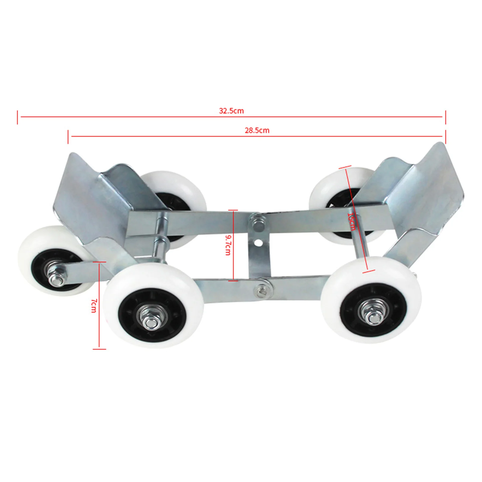 Pattini per pneumatici carrello per pneumatici per motociclette con 5 ruote pneumatico a scoppio rimorchio per auto-salvataggio pneumatico piatto per tricicli per scooter elettrici