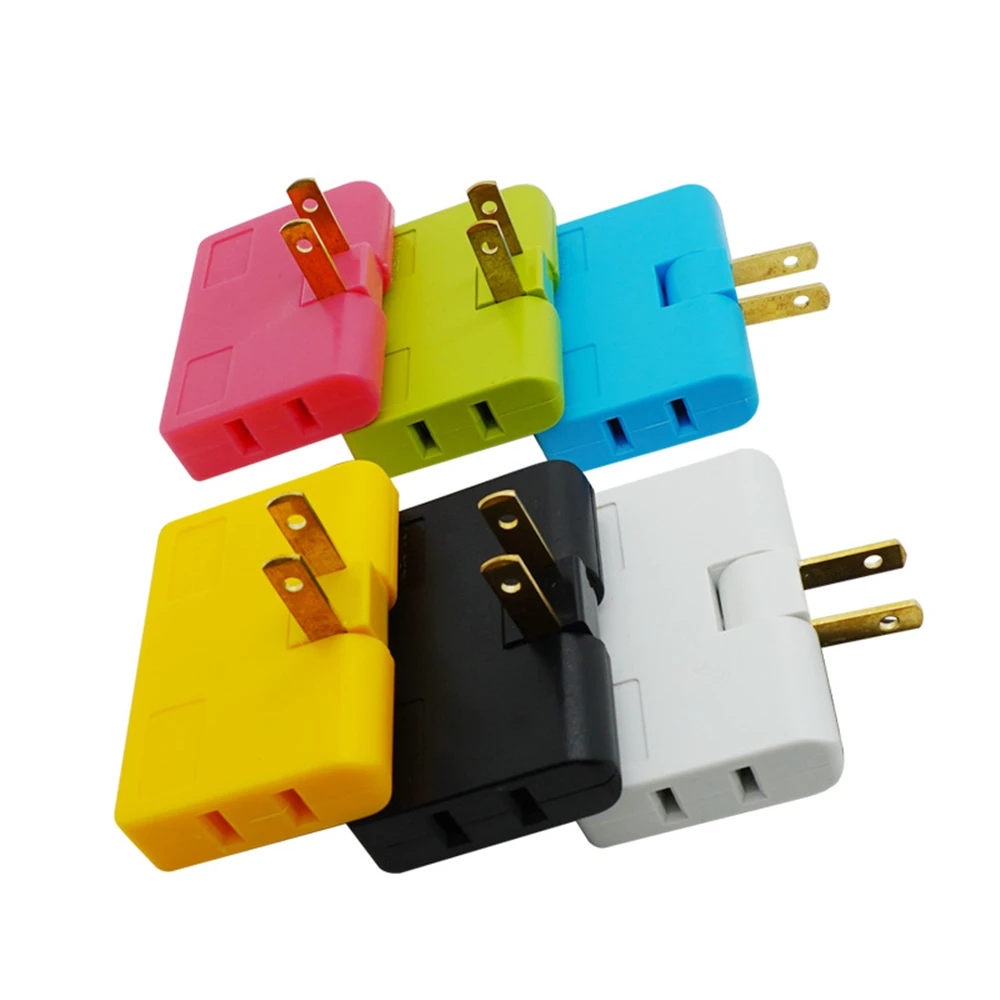 1 pezzo di convertitore di presa girevole uno In tre spina di prolunga a 180 gradi Multi Plug Mini adattatore di presa Wireless sottile US AC