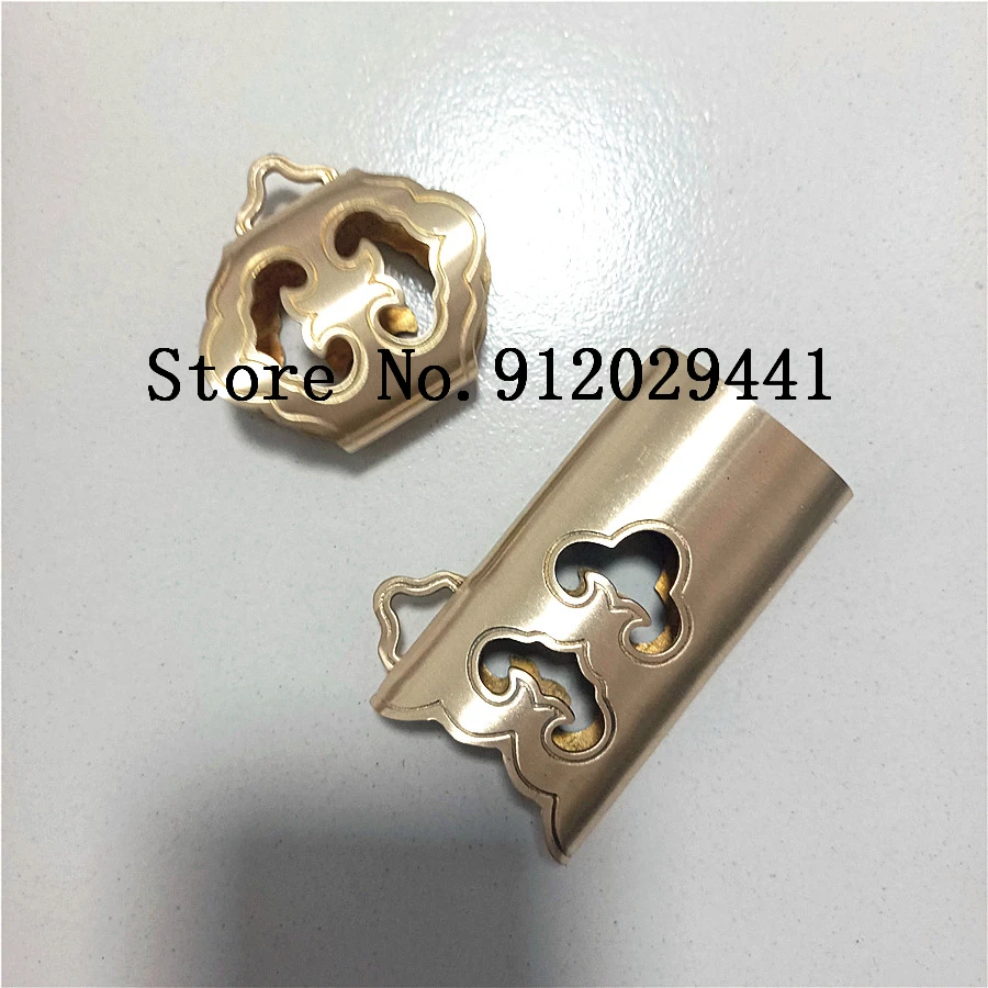 High Quality Real Brass A Set Fittings TaiChi Jian Sword Accessories For Chinese WUSHU Jian Sword Copper Accessories