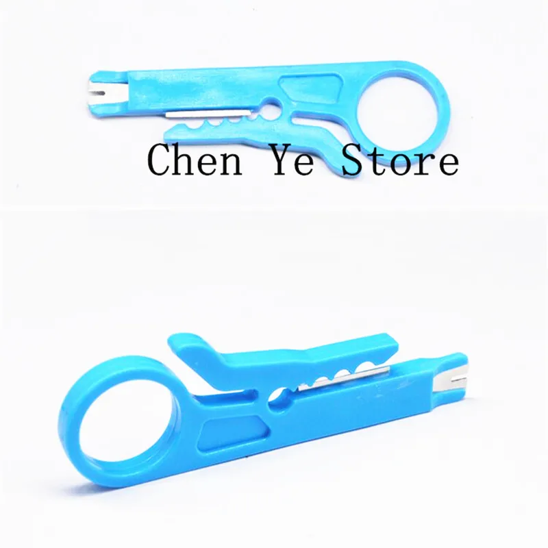 blue Wire Stripper Knife Crimper Pliers Crimping Tool Cable Stripping Wire Cutter Multi Tools Cut Line Pocket Multitool