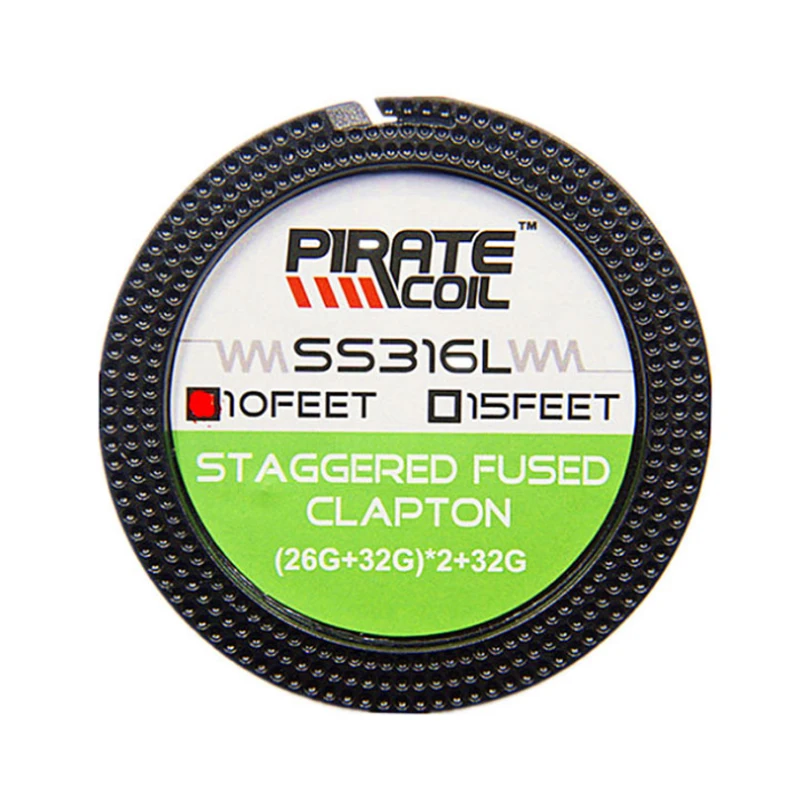 โจรสลัด COIL Ni80 Spaced Staple สายไฟความร้อน Atomizer 316ขดลวดเครื่องมือ DIY Vape Core ปากกาอุปกรณ์เสริมลวด