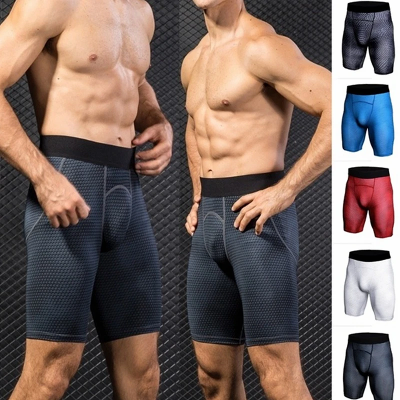 

New Design Summer Running Shorts Men Skinny Men's Sports Gym Elastic Compression Shorts Sport Shorts For Men Jogging Bodybuildin