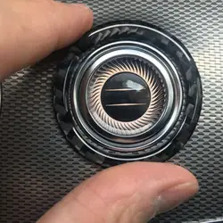 For MercedesBenz CE-Class W205 GLC One-Button Start Decorative Ring Carbon Fiber Decorative Ring Car Key Start Stop Interior De