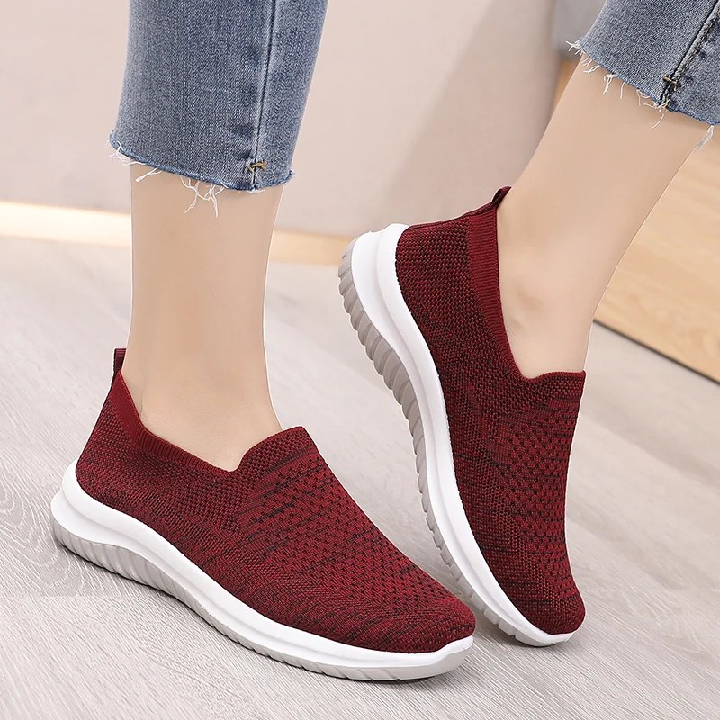 Tenis Mujer 2021 Tennis Shoes for Woman New Breathable Mesh Sneakers Female Platform Chaussure Femme Deportivas Jogging Trainers