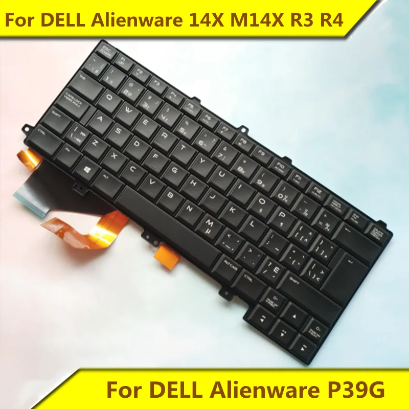 

For DELL Alienware P39G Alienware 14X M14X R3 R4 Backlit Keyboard New Original for DELL Notebook